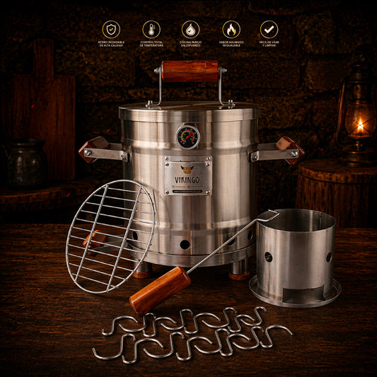Barril Asador Pequeño Premium de 7 Kg | Vikingo Barriles México