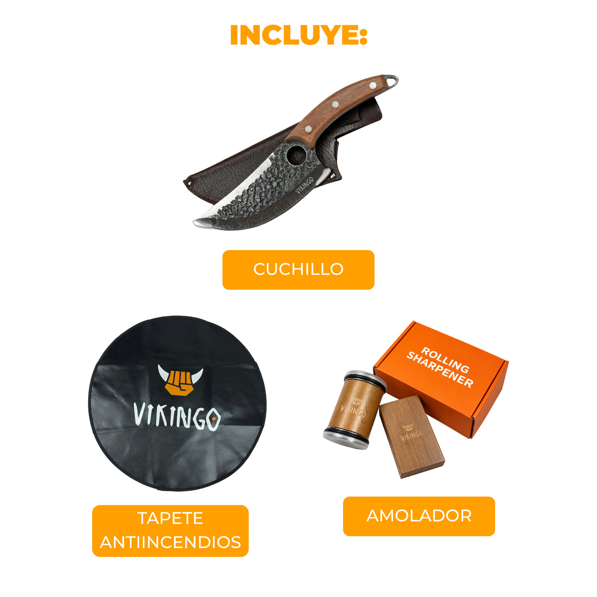 Combo 3 Accesorios para Barril Asador | Kit Completo Vikingo Barriles