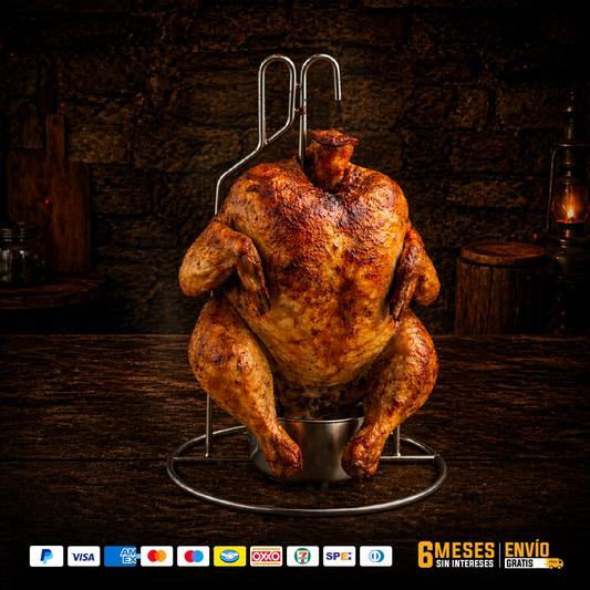 Base Pollo para Barril Asador | Vikingo Barriles México
