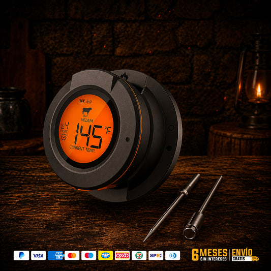 Termómetro Inteligente para Asador | Control por App – Vikingo Barriles México