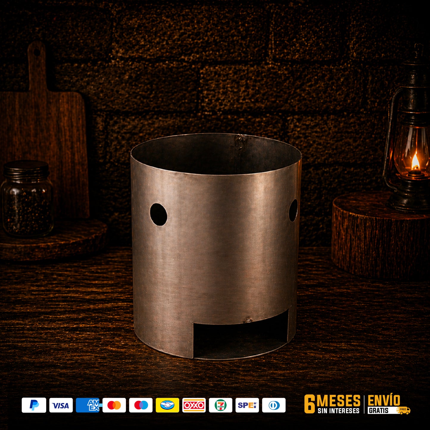 Carbonera para Barril Asador Mediano y Grande