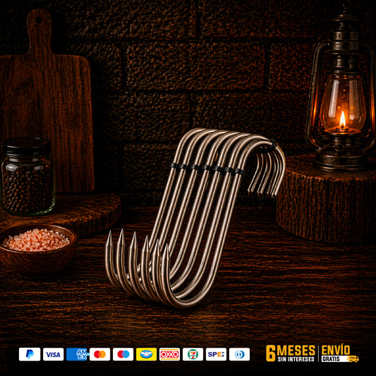 Ganchos para Barril Asador x10 Piezas