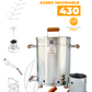 Combo Barril Asador Grande de 17 Kg con Termometro Inteligente