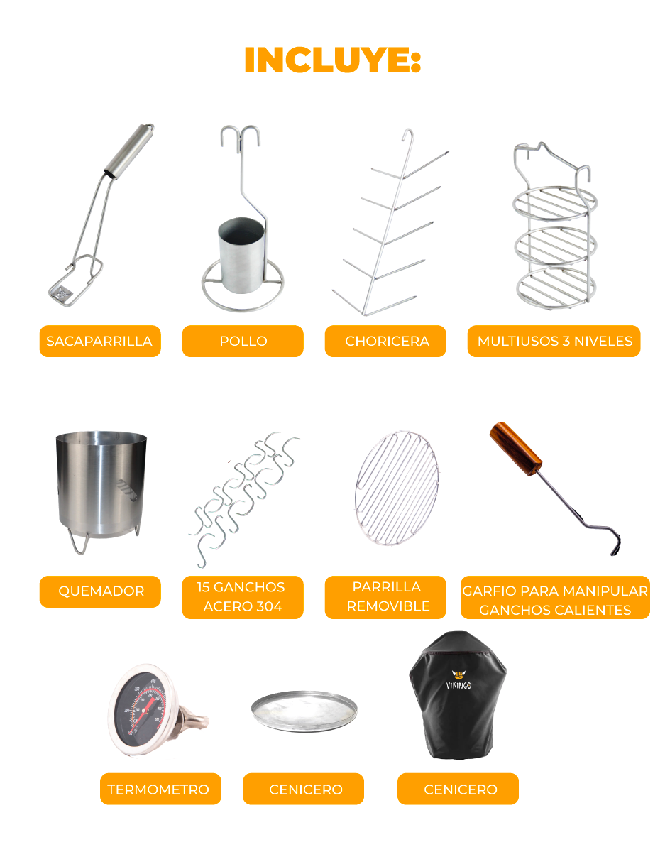 Combo Barril Asador Mediano