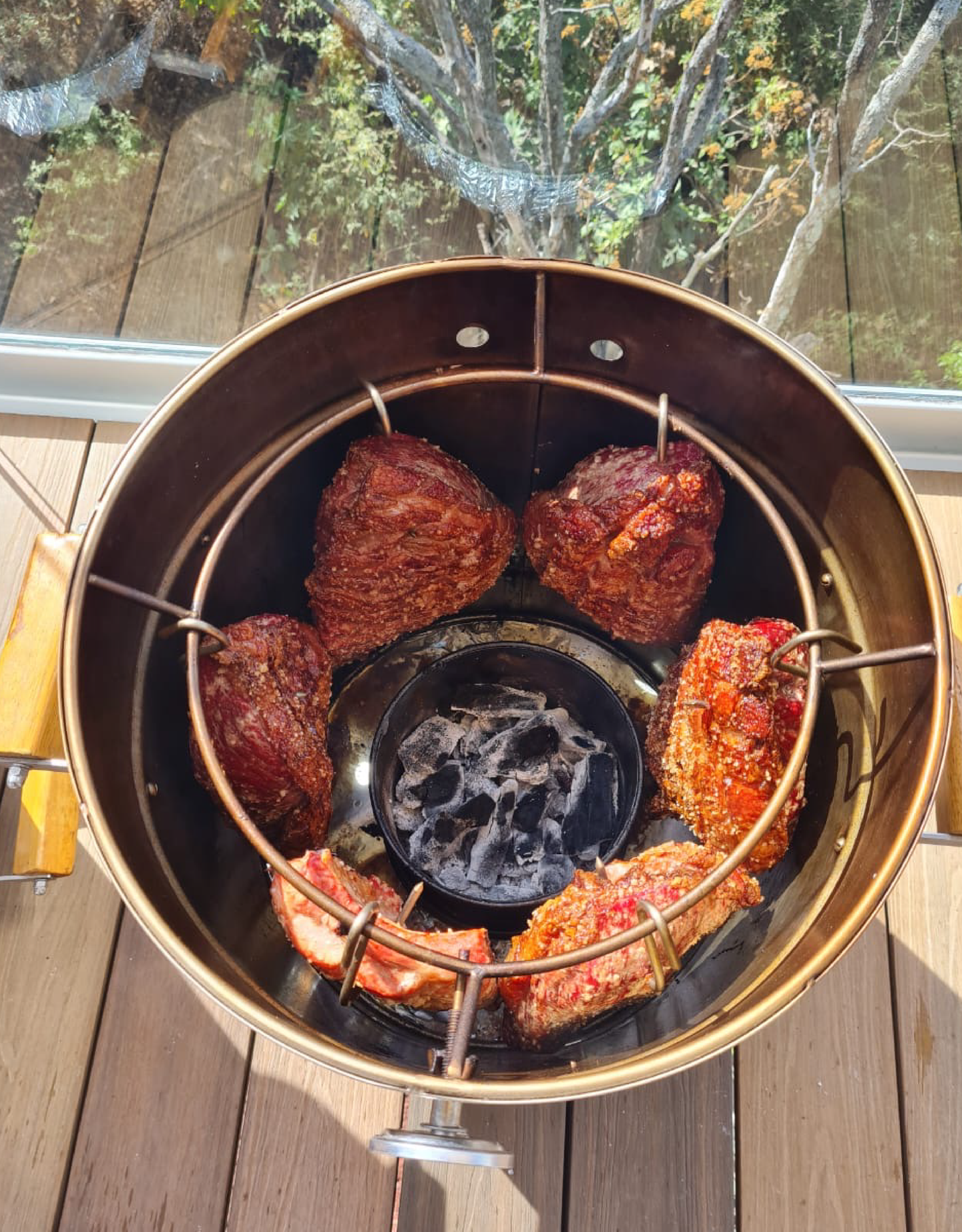 Combo Barril Asador Mediano 12,7 Kg con Termómetro Inteligente | Vikingo Barriles México