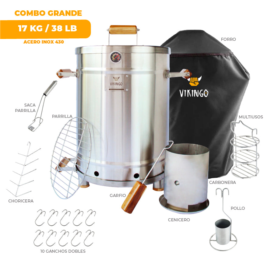 Combo Barril Asador Grande | 17 Kg