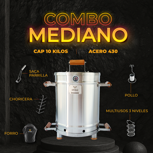 Combo Barril Asador Mediano