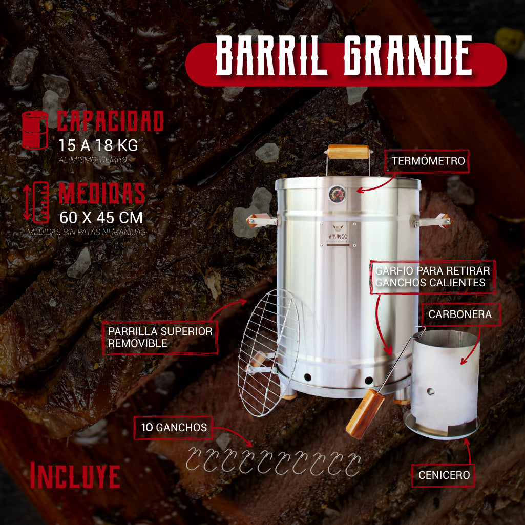 Barril Asador Grande Eco | 17 Kg