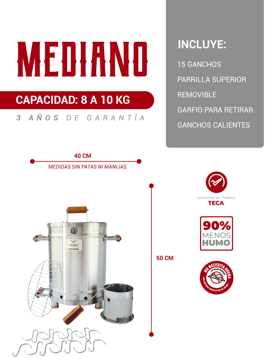 Barril Asador Eco Mediano de 10 Kg