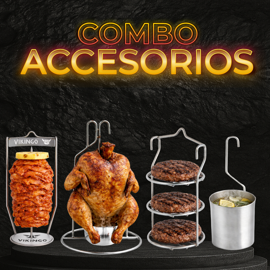 Combo de Accesorios para Barril Asador | Kit Completo Vikingo Barriles Colombia