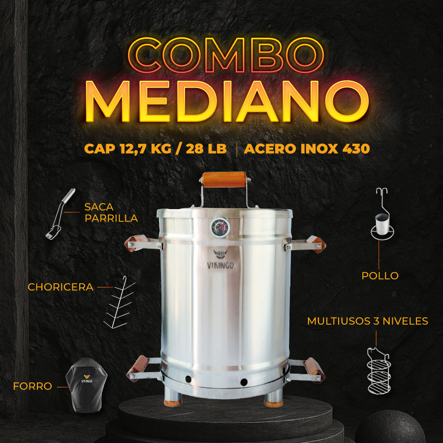 Combo Barril Asador Mediano | 12,7 Kg