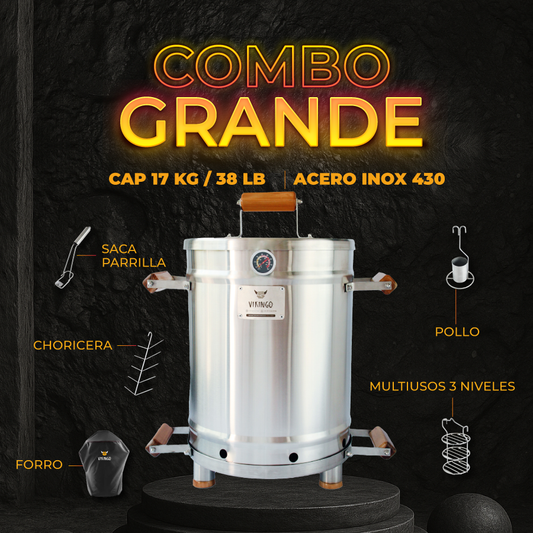 Combo Barril Asador Grande de 17 Kg