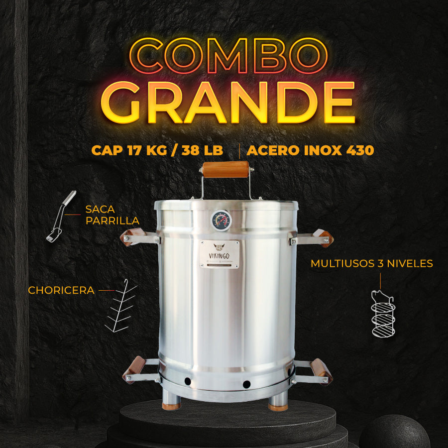 Combo Barril Asador Grande | 17 Kg
