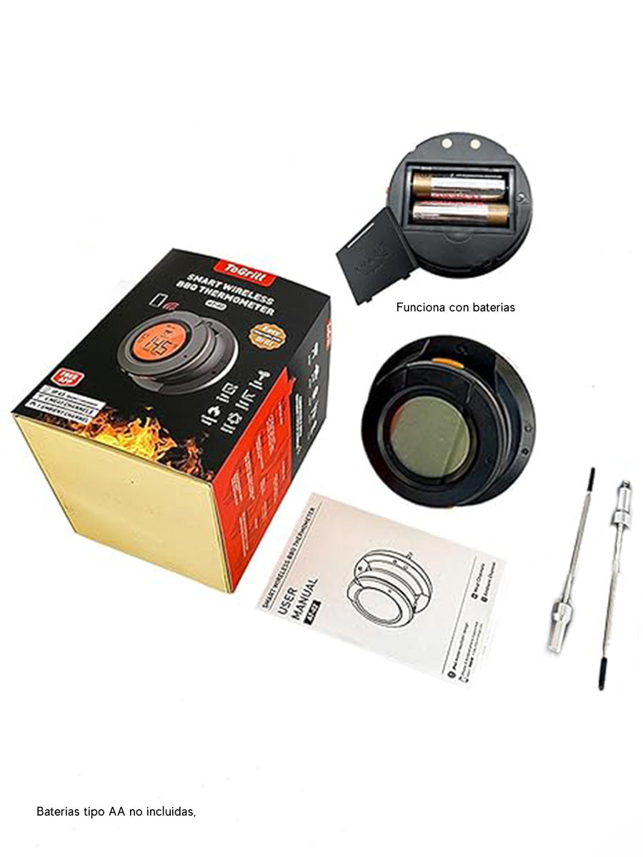 Termómetro Inteligente para Barril Asador | Control por App – Vikingo Barriles México